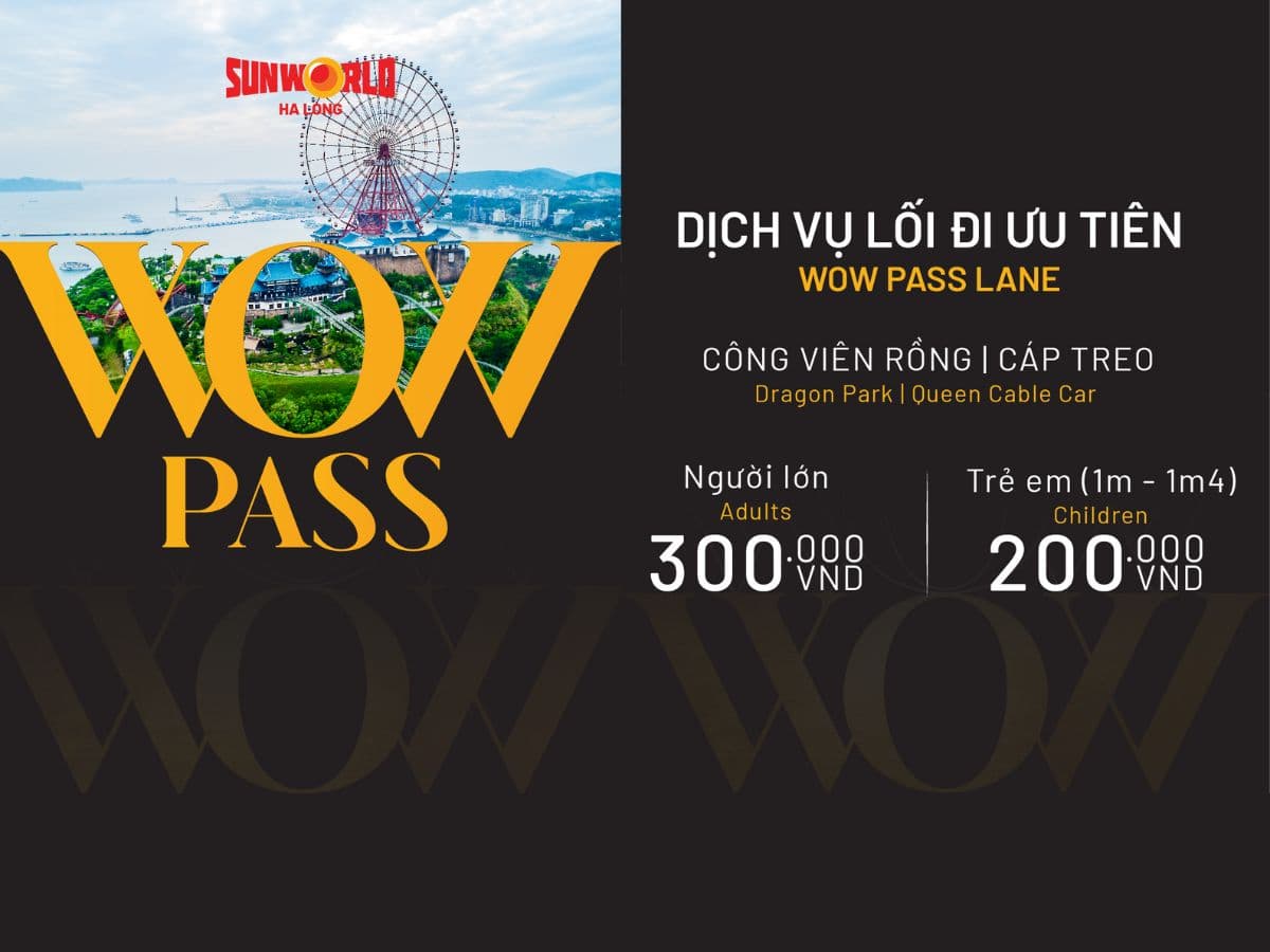 vé WOW PASS tại Hạ Long Park