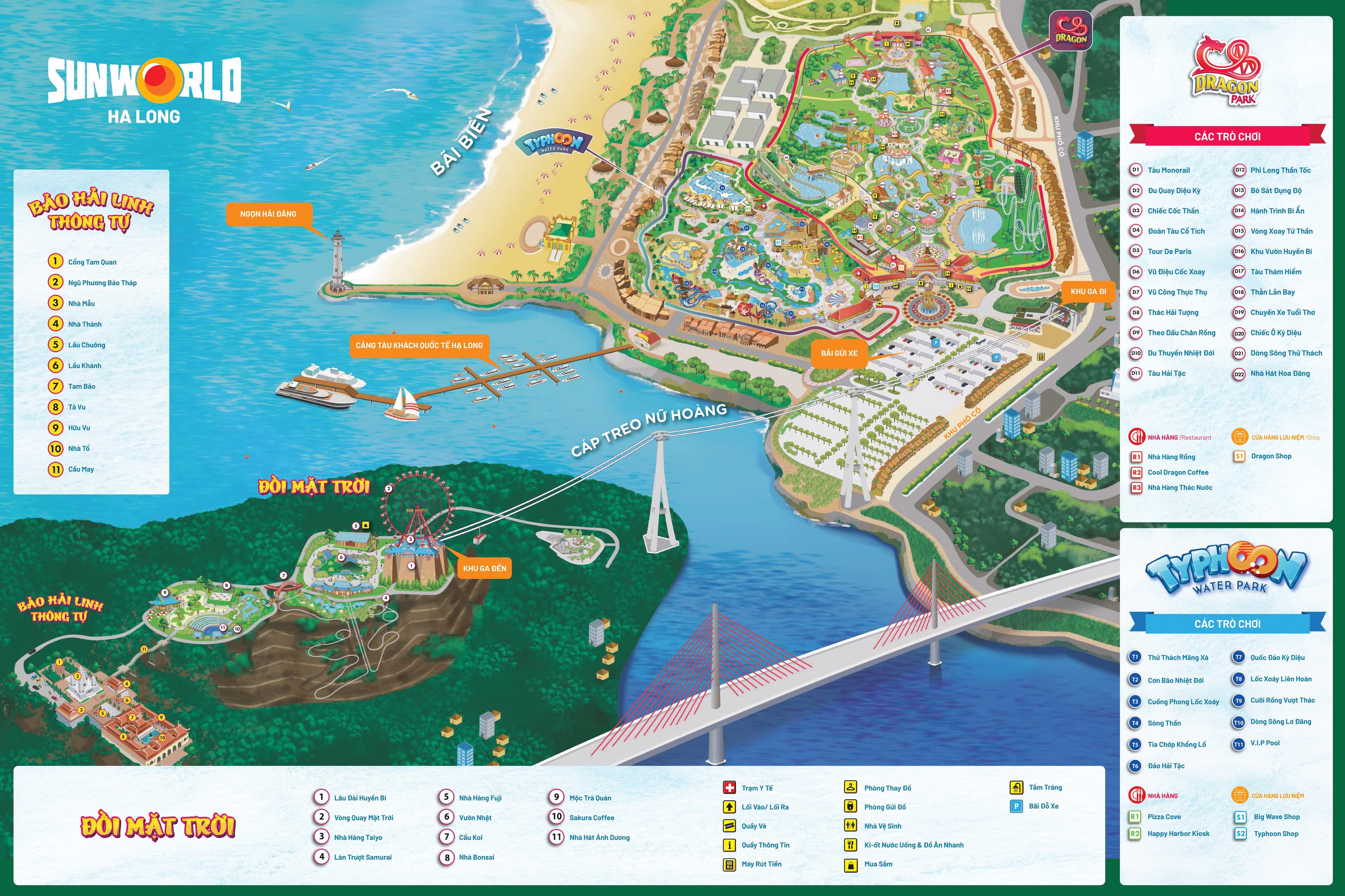 Bản đồ Khu du lịch Sun World Hạ Long