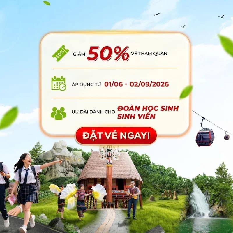 giá vé cổng trời đông giang dành cho học sinh sinh viên