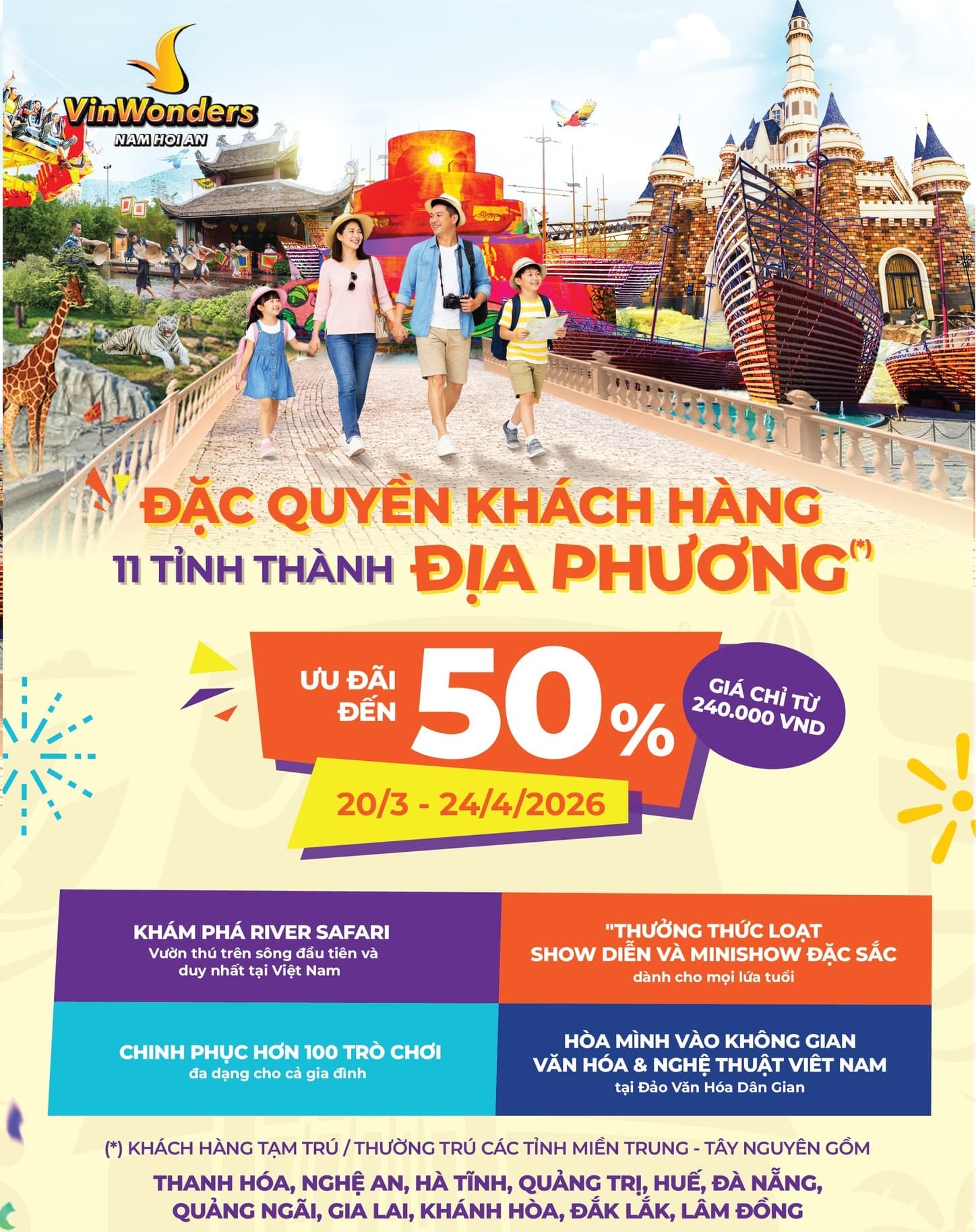vé vinwonders nam hội an